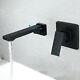 Bathroom Faucet Wall Mounted Basin Faucet Brass Single Handle Mixer Tap Black