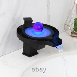 Bathroom LED Basin Faucet Vanity Sink Mixer Tap Single Handle Tap Mixer Faucet