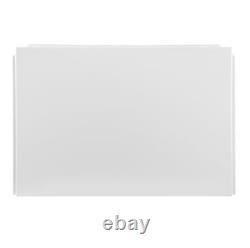 Bathroom Single Ended 1800x800 Square Bath Front End Panel Acrylic White Modern