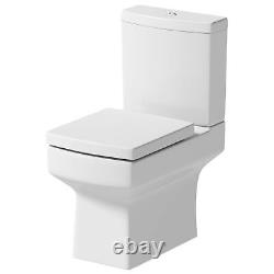 Bathroom Suite Toilet Basin Sink Full Pedestal 1700 Single Ended Bath Modern
