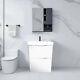 Bathroom Vanity Unit Sink 500 600 700 800mm Floor Cabinet White Basin Waste