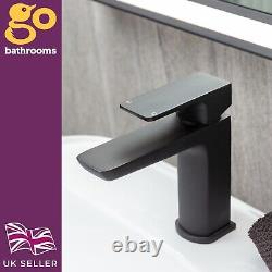 Black Bathroom Basin Tap Matt Black Sink Faucet Basin Mono Single Lever Tap
