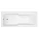 Duchy Newham Straight Single Ended Shower Bath 1700mm x 750mm 0 Tap Hole