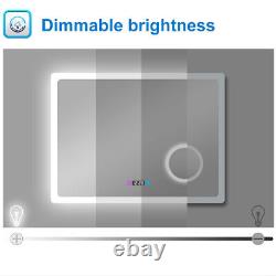 Extra Large LED Bathroom Wall Mirror with Demister 1000 1100 1200 1400 1500 1600