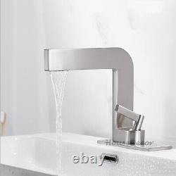 Fashion Single Lever Hole Waterfall Bathroom Monobloc Wash Basin Sink Mixer Tap