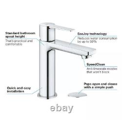 Grohe Lineare Tall S-size Modern Single Lever Basin Mixer Tap Deck Mounted New