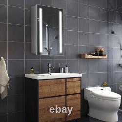 Hotel Washroom LED Bathroom Medicine Mirrored Cabinet Waterproof Single Door