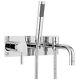 Hudson Reed Tec Single Lever 2-Hole Bath Shower Mixer Tap Wall Mounted Chrome
