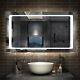 Illuminated Bathroom LED Mirror with Touch Control Sensor, Demister and Lights