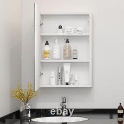 LED Bathroom Mirror Cabinet Touch Sensor with Storage Vantity Unit Single Door