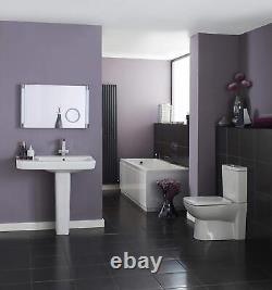 Modern Bathroom Bathtub Single Double Ended Acrylic Square White Bathtub 1700mm