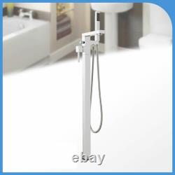 Modern Chrome Taps Pure Bathroom Sink Basin Mixer Bath Filler Taps