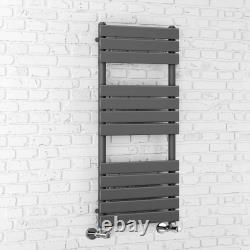 Modern Design Anthracite Flat Panel Heated Towel Rails Bathroom Ladder Radiator