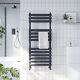 Modern Flat Chrome White Wall Ladder Towel Heater Bathroom Radiator 1200 x 500