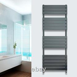 Modern Flat Panel Heated Bathroom Towel Rail Radiator Anthracite Heating Warmer