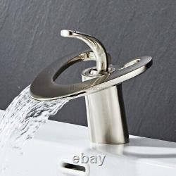 New Love Heart Shape Bathroom Basin Sink Mixer Taps Waterfall Single Hole Faucet