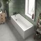 Nuie Minimalist Thin Edge Straight Baths Modern Sanitary Grade Acrylic Bathroom