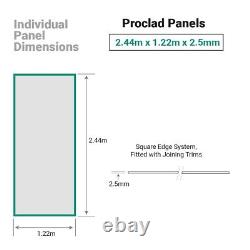 Premium Shower Panels Wet Wall Cladding PVC Bathroom Cladding Free Adhesive