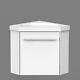Solid MDF Vanity Unit Storage White Floorstanding or Wall Hung with Basin White
