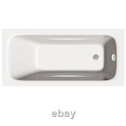 Standard Single Ended Classic Acrylic Bath Square No Tap Holes Modern All Sizes
