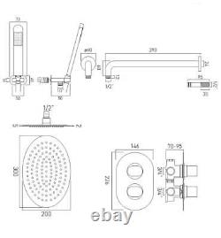 Vado LIFE 2 Outlet Thermostatic Shower Set DX-172251-LIF-CP