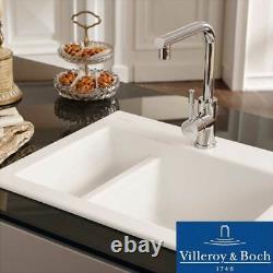 Villeroy & Boch Modern Steel Chrome Stainless Steel Kitchen Sink Mixer Tap