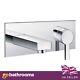 Wall Mounted Basin Mixer Tap Single Lever Bathroom Sink Tap Chrome