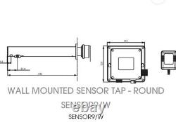 Wall Mounted Sensor Tap Round Sensor9/W